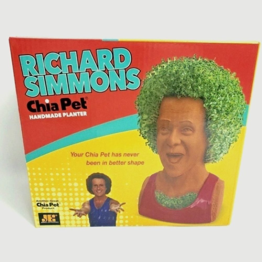 Chia Pet Planter Richard Simmons New in unopened Box